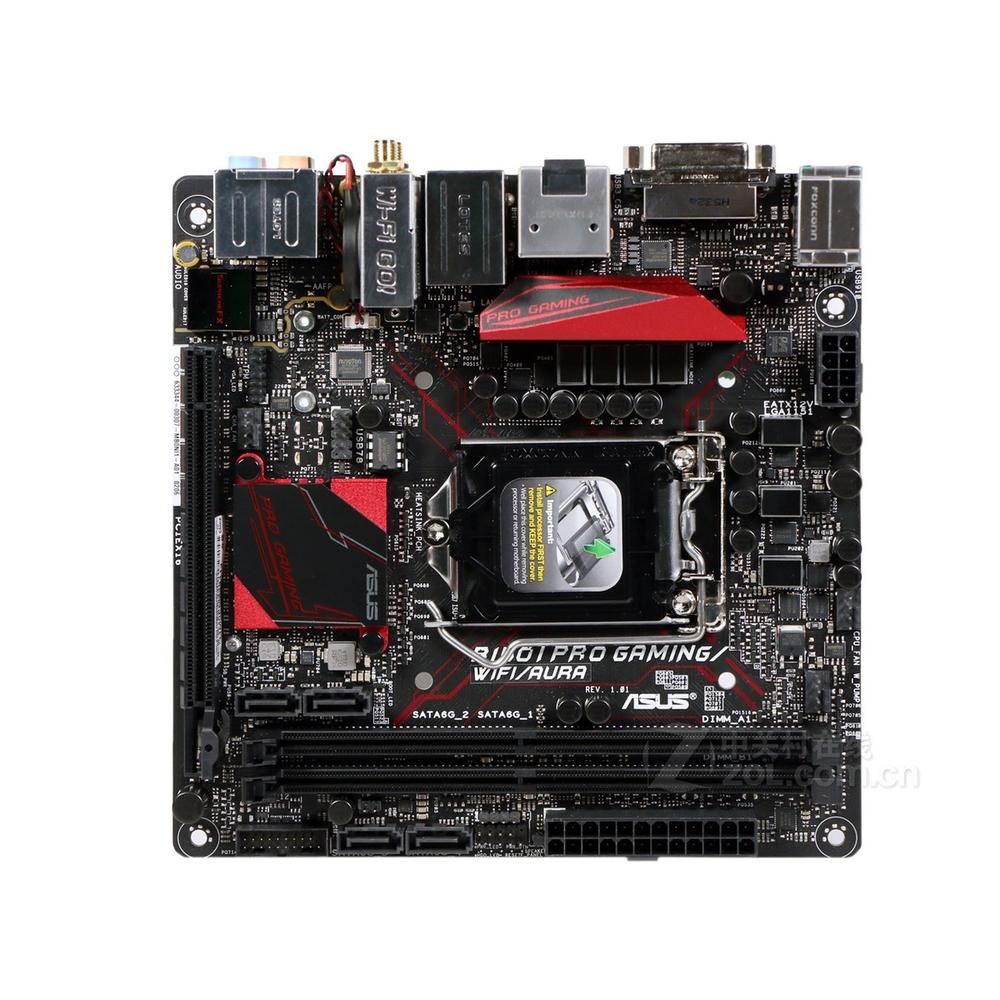 Carte mère ASUS B150I PRO GAMING/WiFi/AURA Intel B150 LGA 1151 DDR4 32GB Mini-ITX