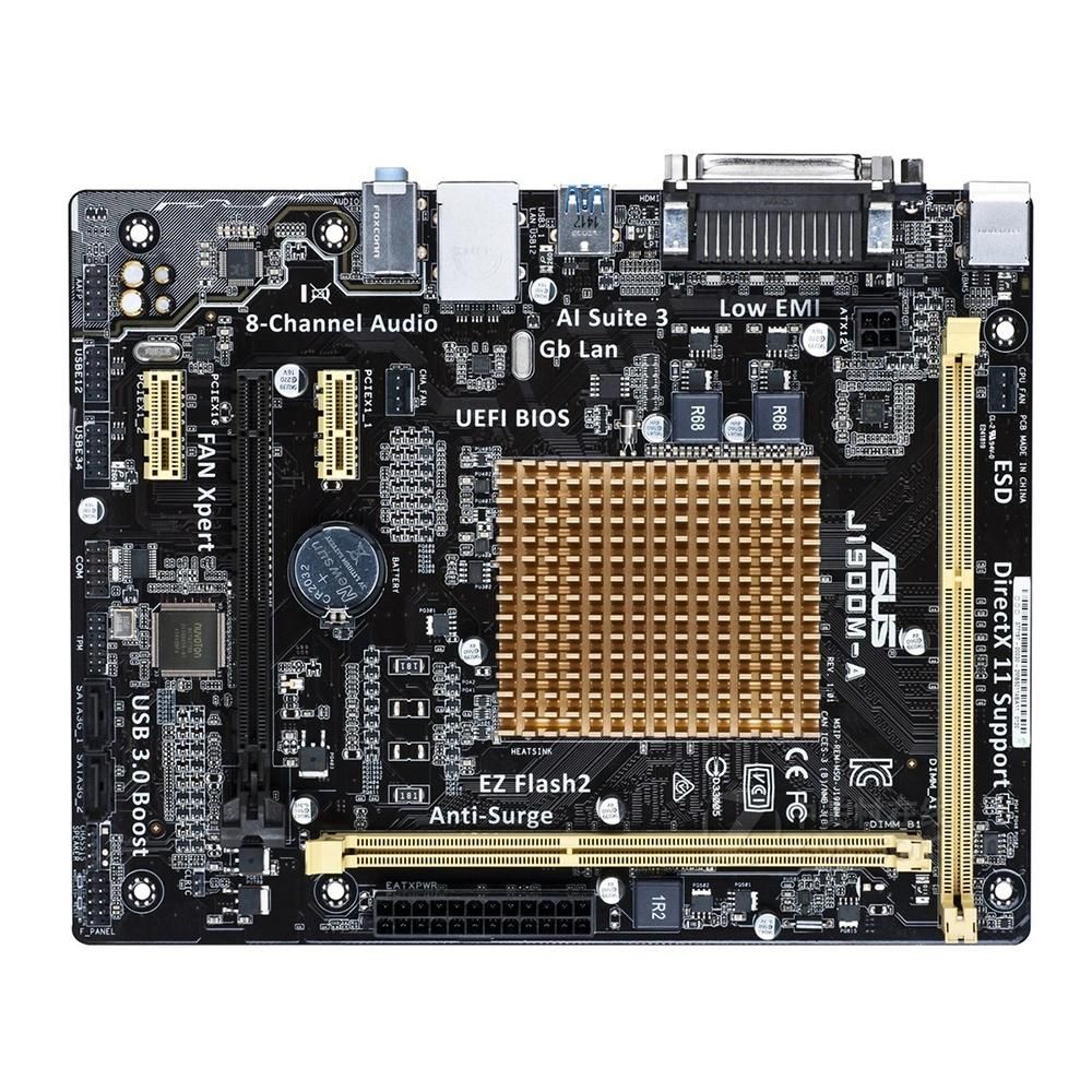 Carte mère ASUS J1900M-A CPU à bord DDR3 16GB Micro ATX