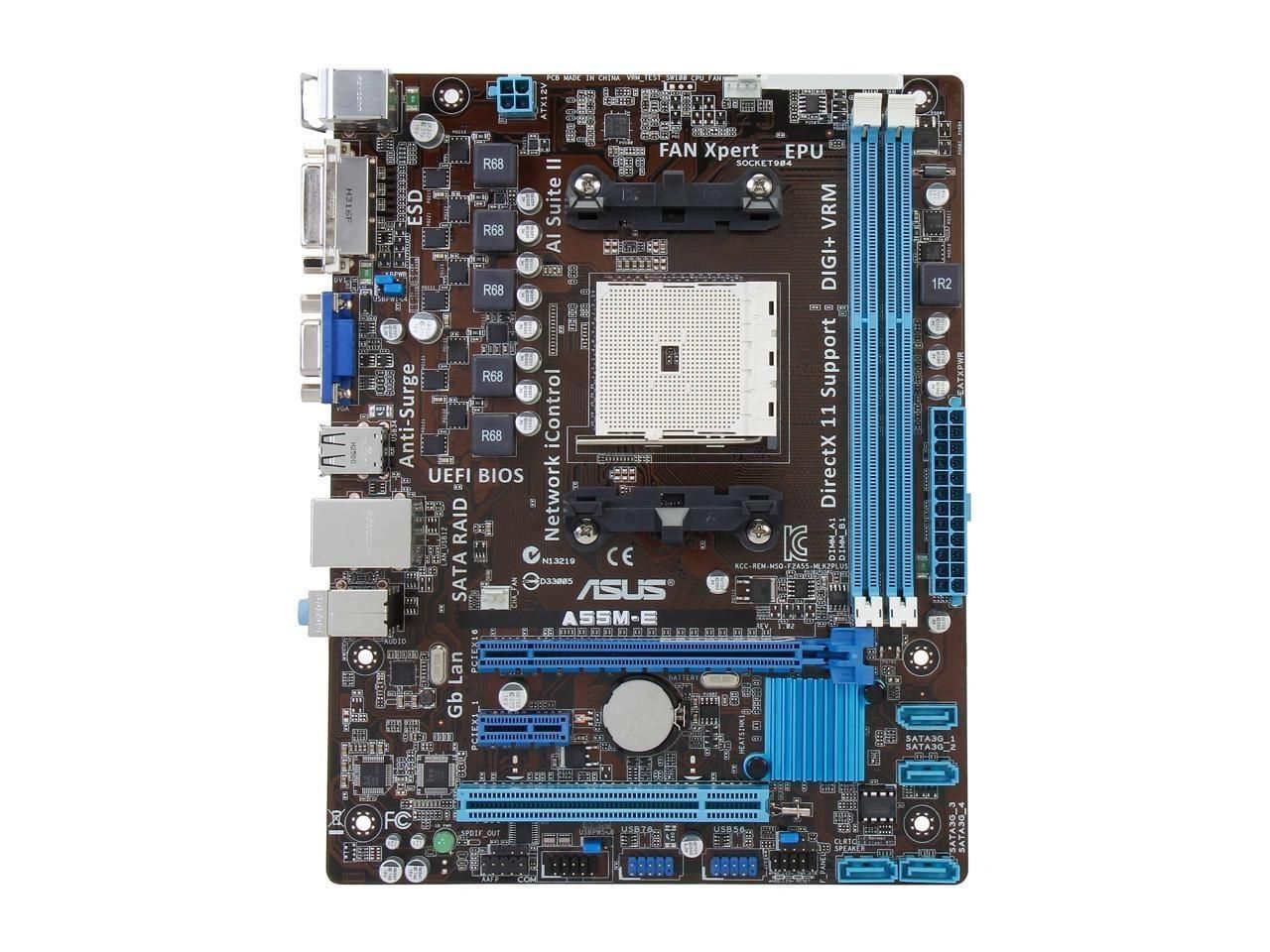 Carte mère ASUS A55M-E AMD A55 Socket FM2 DDR3 32GB Micro ATX