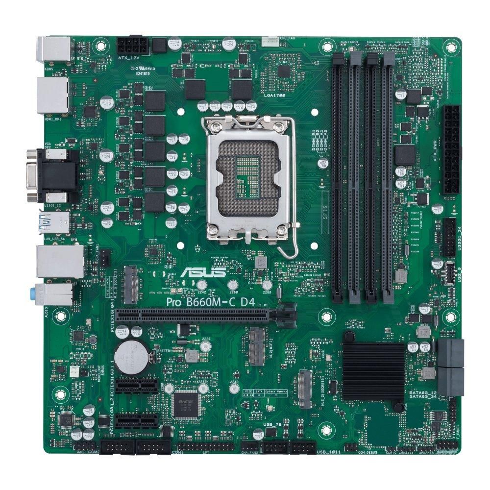 Carte mère ASUS Pro B660M-C D4-CSM Intel B660 LGA 1700 DDR4 128GB Micro ATX