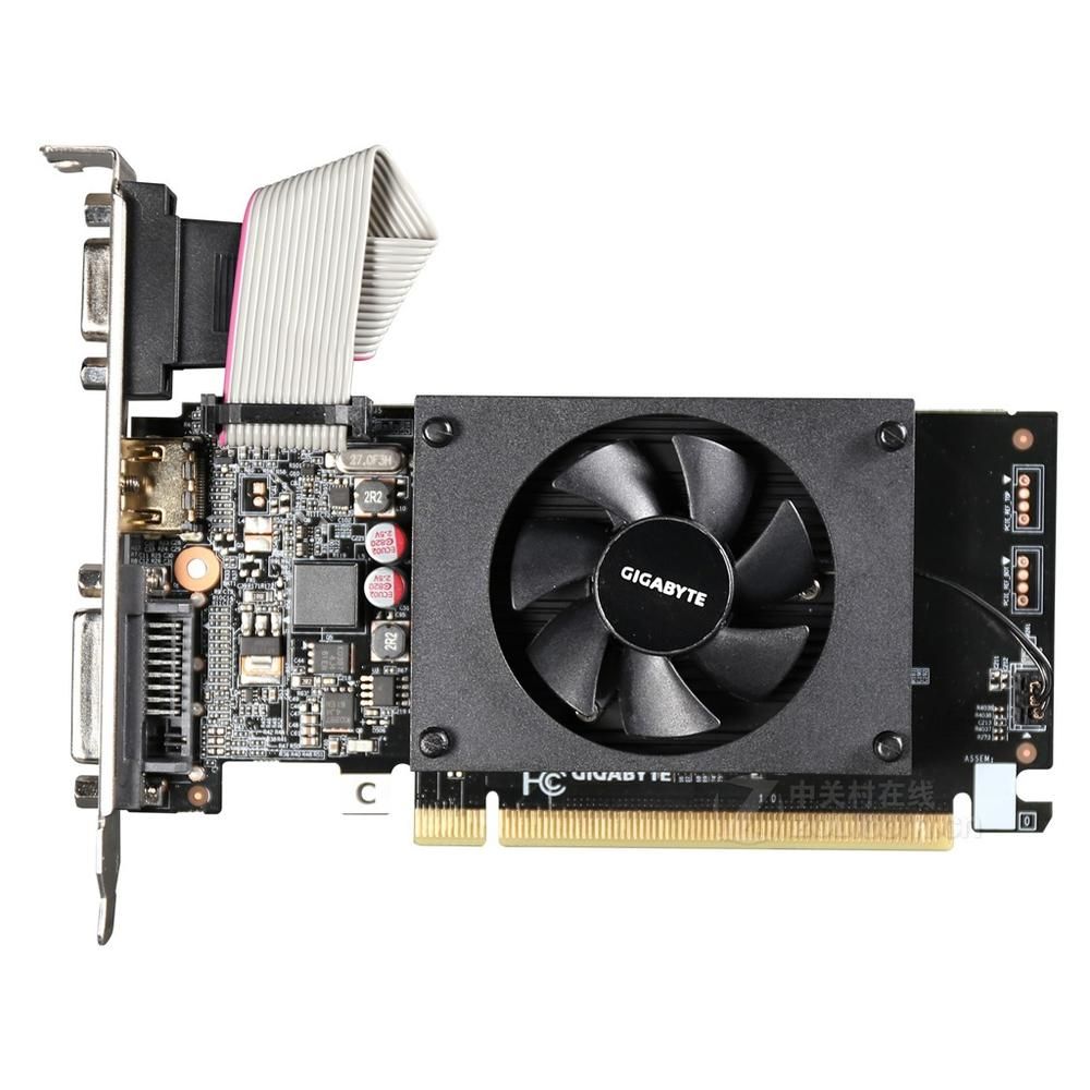 Carte graphique GIGABYTE GeForce GT710 2GB DDR3 64bit PCI Express 2.0 16X 1800MHz