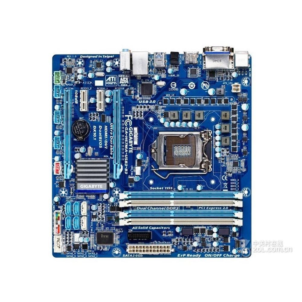 Carte mère GIGABYTE GA-H67MA-USB3-B3 Intel H67 LGA 1155 DDR3 32GB Micro ATX
