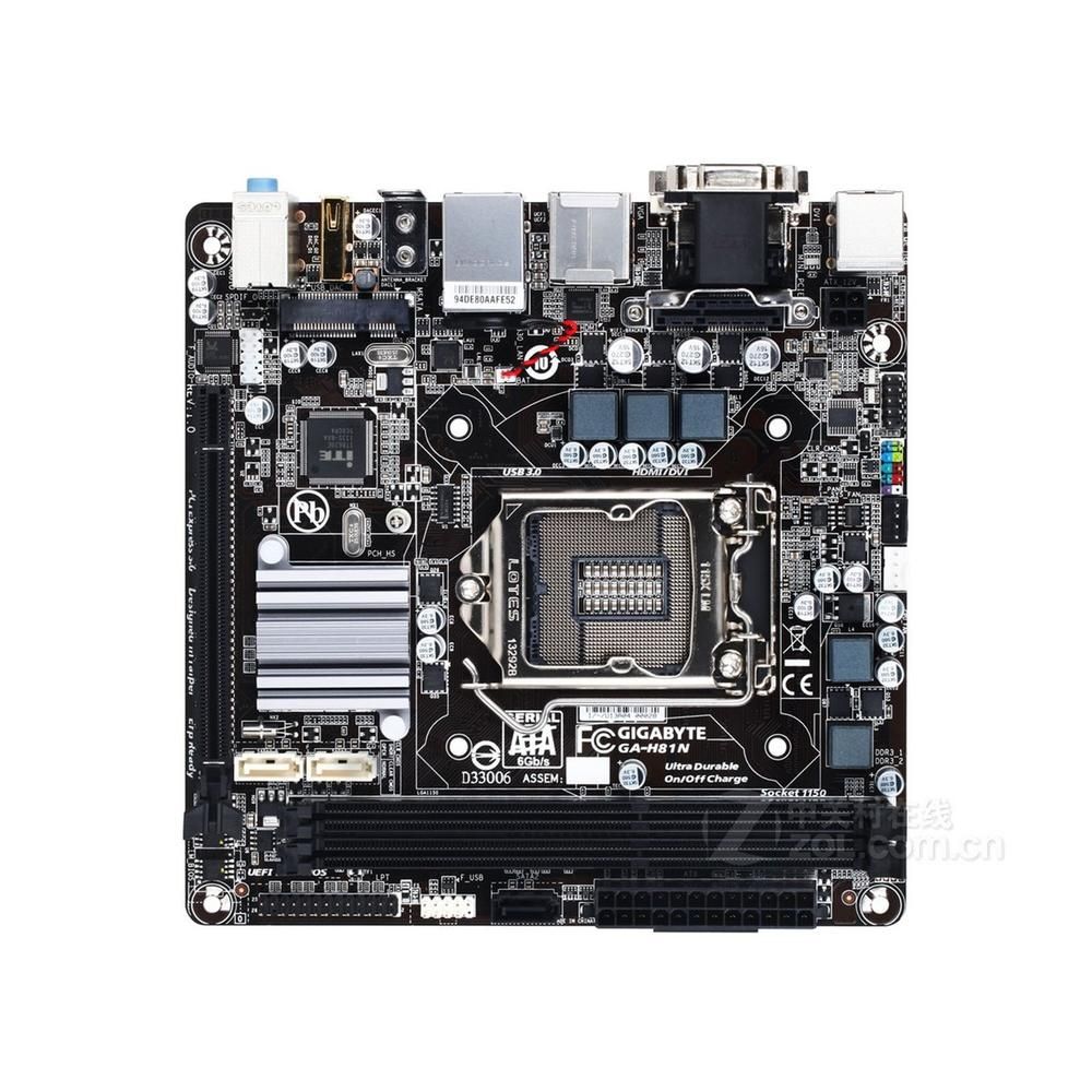 Carte mère GIGABYTE H81N(rev.1.0) Intel H81 LGA 1150 DDR3 16GB Mini-ITX