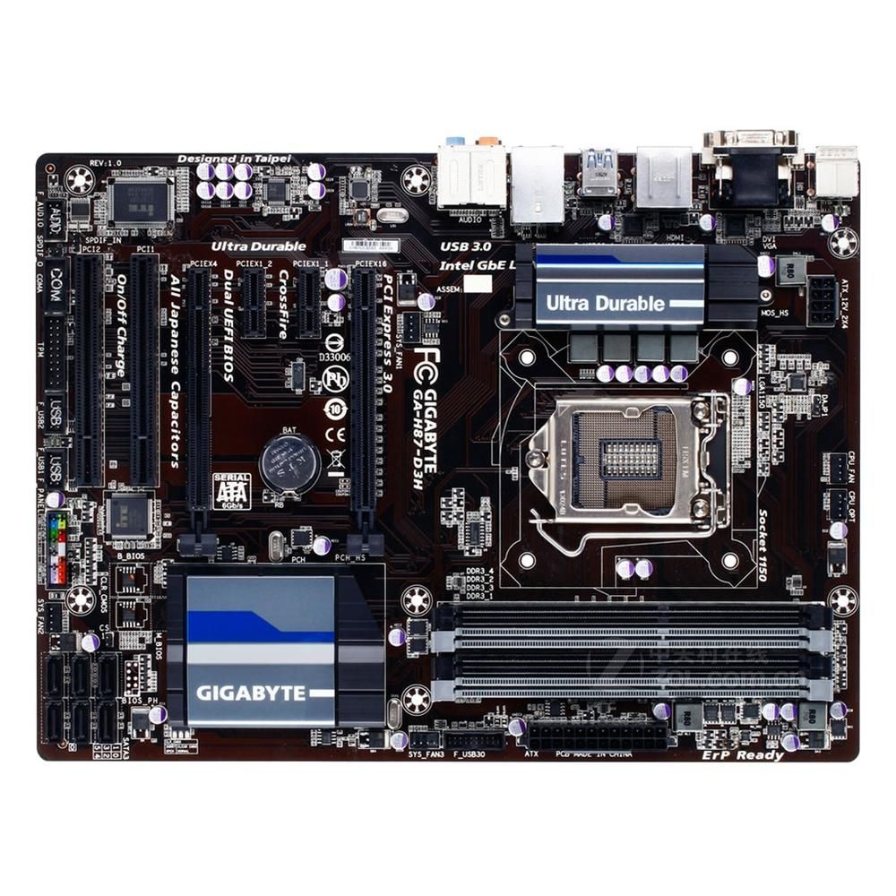 Carte mère GIGABYTE GA-H87-D3H Intel H87 LGA 1150 DDR3 32GB ATX