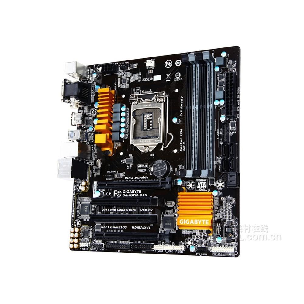 Carte mère GIGABYTE H97M-D3H(rev.1.1) Intel H97 LGA 1150 DDR3 32GB Micro ATX