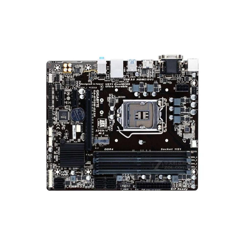 Carte mère GIGABYTE B150M-DS3H(rev.1.0) Intel B150 LGA 1151 DDR4 64GB Micro ATX