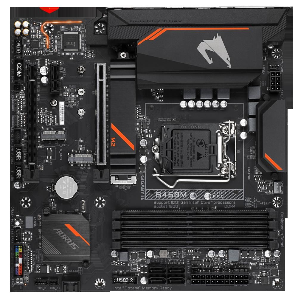 Carte mère GIGABYTE B460M AORUS PRO Intel B460 LGA 1200 DDR4 128GB Micro ATX