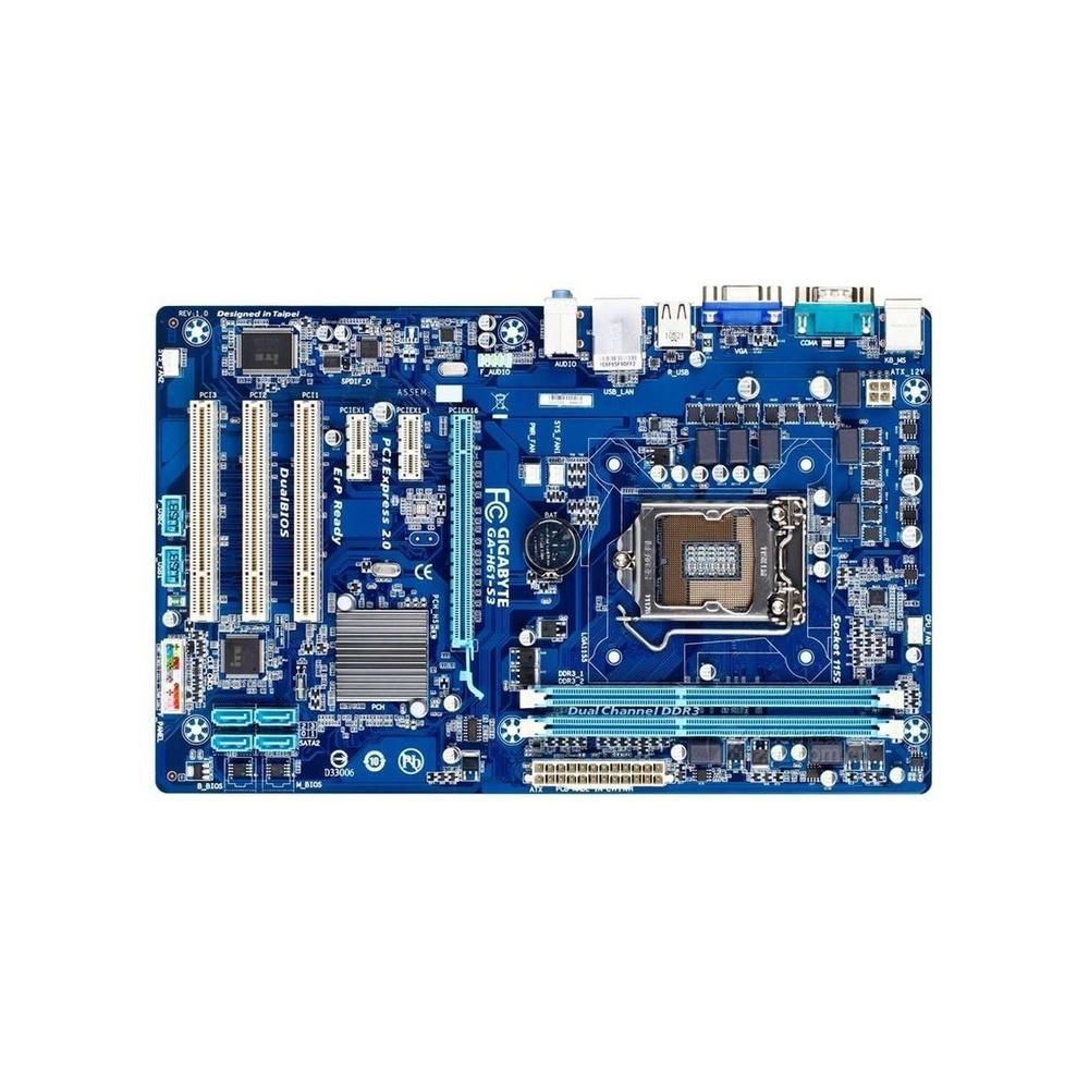 Carte mère GIGABYTE GA-H61-S3 Intel H61 LGA 1155 DDR3 16GB ATX