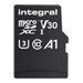 Integral - Carte mémoire flash (adaptateur microSDXC vers SD inclus(e)) - 128 Go - A1 / Video Class V30 / UHS-I U3 / Class10 - microSDXC UHS-I