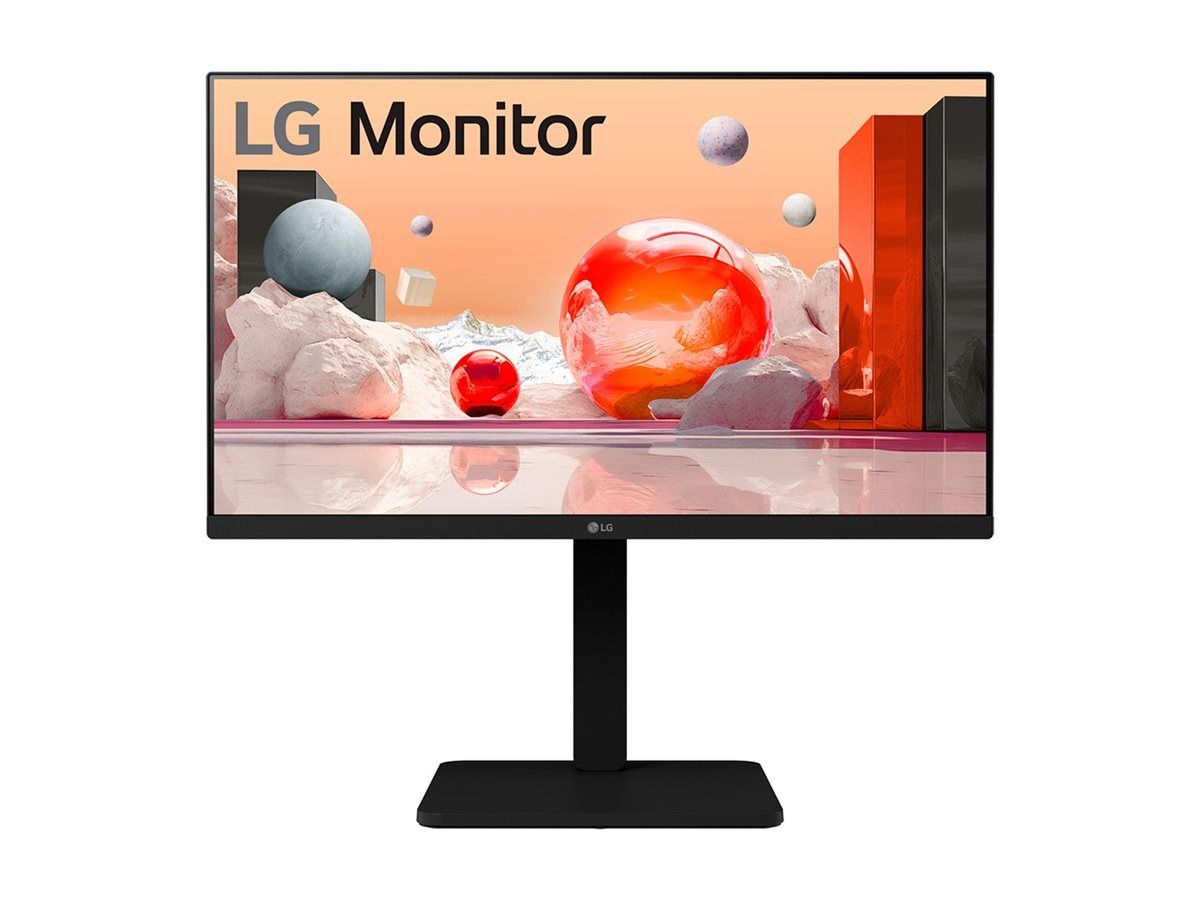 LG 24BA560-B - Écran LED - 24" (23.8" visualisable) - 1920 x 1080 Full HD (1080p) @ 100 Hz - IPS - 250 cd/m² - 1300:1 - 5 ms - HDMI, VGA, DisplayPort - haut-parleurs
