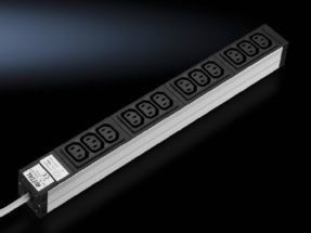Rittal - Unité de distribution d'alimentation (rack-montable) - entrée : alimentation - connecteurs de sortie : 12 (power IEC 60320 C13) - 1U - 2 m cordon
