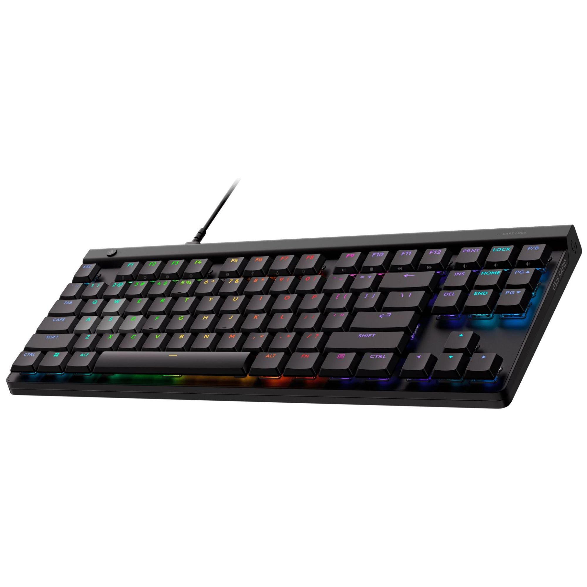 Logitech G515 RAPID - Clavier - low profile, analog - TKL - backlit - USB - QWERTZ - Allemand - noir