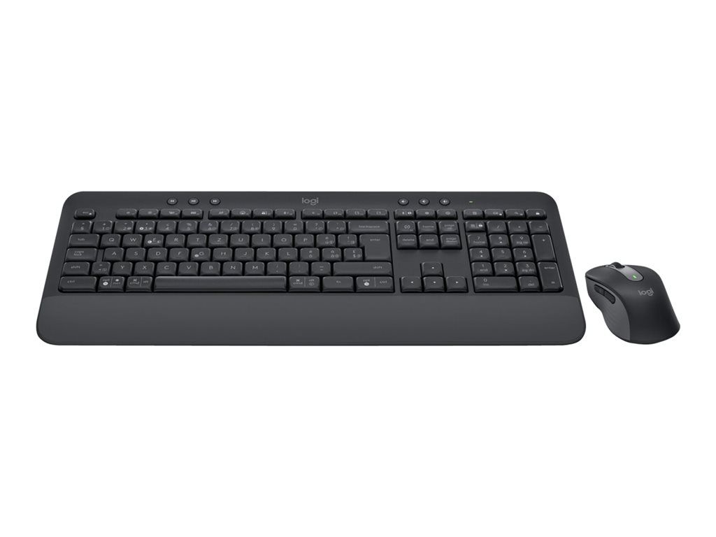 Logitech Signature MK650 Combo for Business - Ensemble clavier et souris - sans fil - Bluetooth LE - QWERTZ - Suisse - graphite