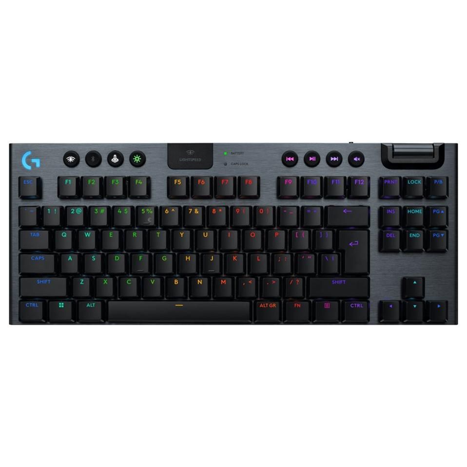 Logitech G915 X - Clavier - LIGHTSPEED - TKL - backlit - sans fil - Bluetooth 5.0, 2.4 GHz, USB - QWERTY - International US - commutateur : GL Tactile - noir