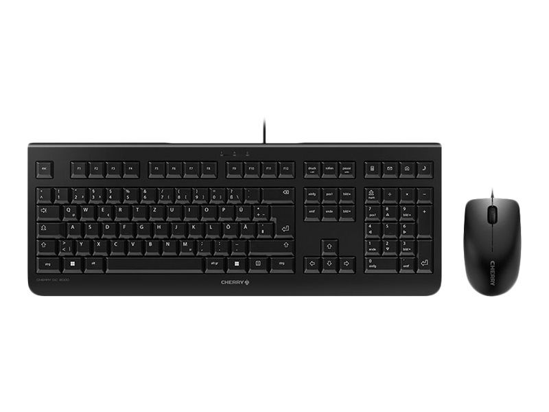 CHERRY DC 2000 - Ensemble clavier et souris - USB - Allemand - noir