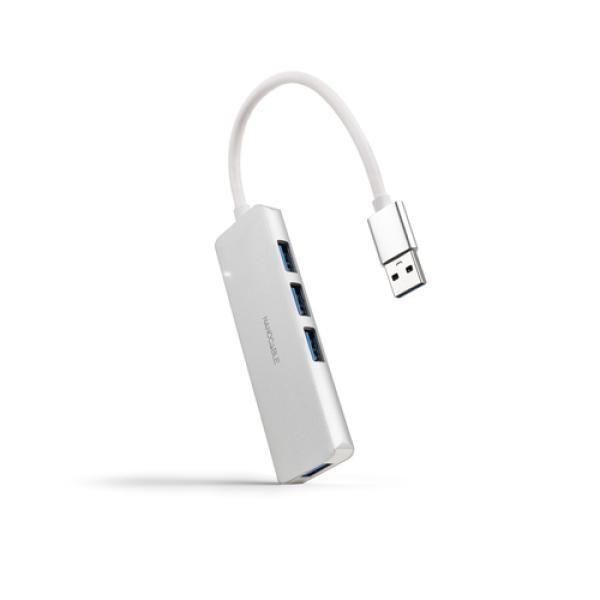 Nanocable 10.16.4602 station d'accueil Avec fil USB 3.2 Gen 1 (3.1 Gen 1) Type-A Argent
