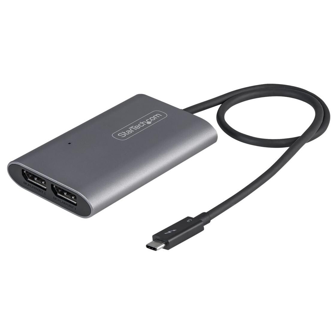 StarTech.com Adaptateur Thunderbolt 3 vers Dual DisplayPort DP 1.4 - Adaptateur Thunderbolt 3 vers Double 4K 60Hz DP ou Single Vidéo 8K/5K - TB3 vers Double Écran DisplayPort - Mac/Windows (TB32DP14) - Adaptateur USB / DisplayPort - USB-C (M)...