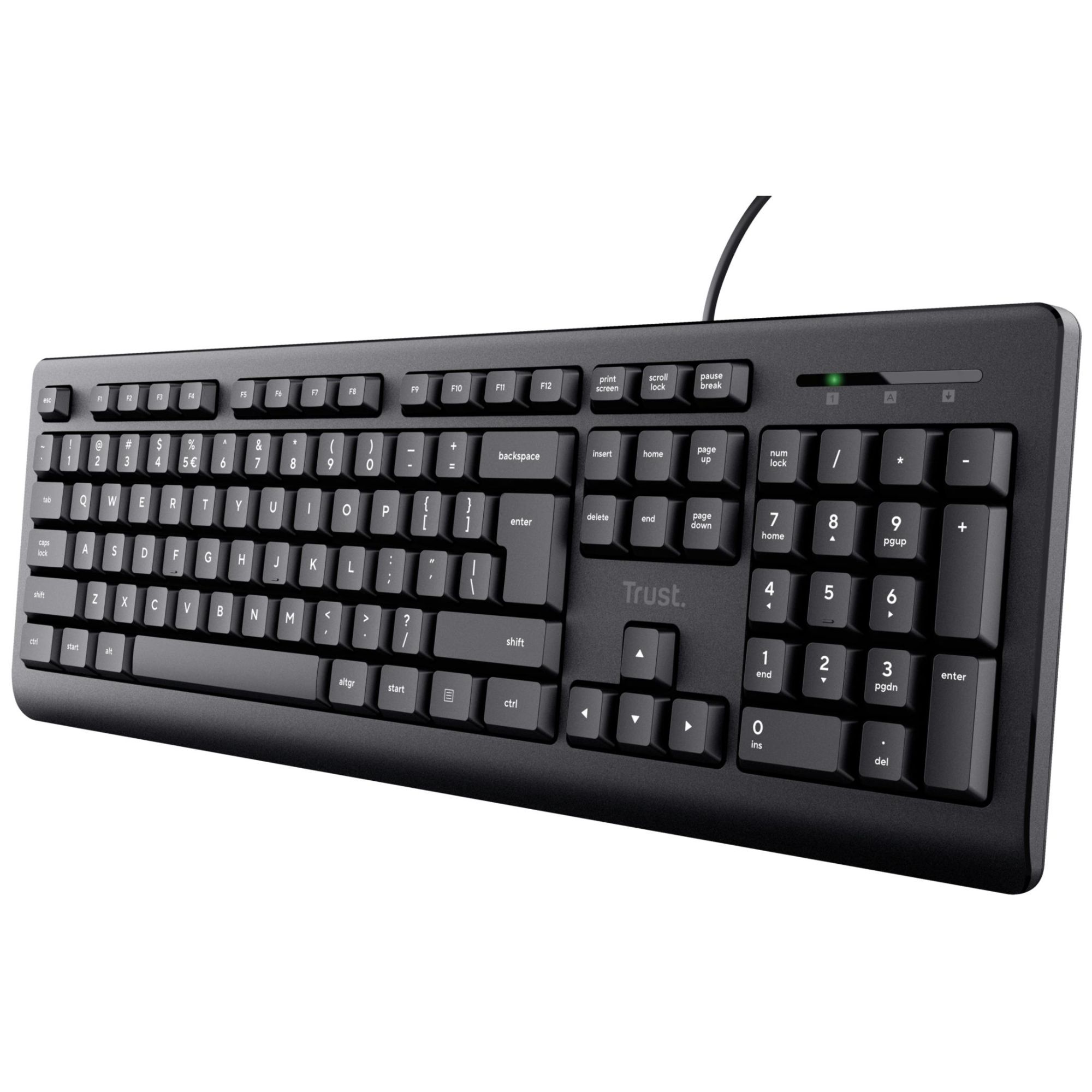 Trust TK-150 clavier Universel USB QWERTY Noir