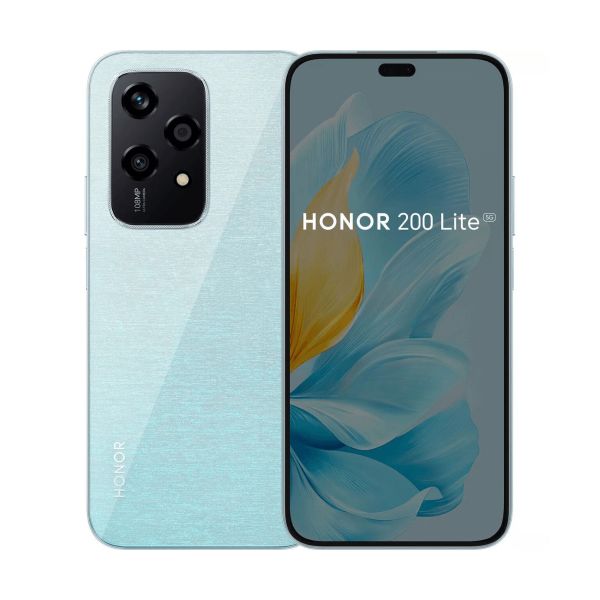 Honor 200 Lite 5G 17 cm (6.7") Double SIM Android 14 USB Type-C 8 Go 256 Go 4500 mAh Bleu