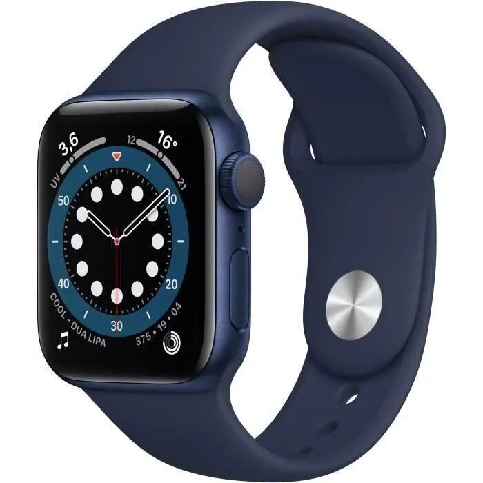 Apple Watch Series 6 GPS - 40mm Boîtier aluminium Bleu - Bracelet Bleu Intense (2020) - Reconditionné - Etat correct