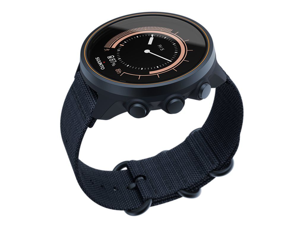 Suunto 9 Baro - Bleu granit - montre de sport avec bracelet - nylon - bleu granit - taille du poignet : 130-220 mm - Bluetooth - 66.9 g
