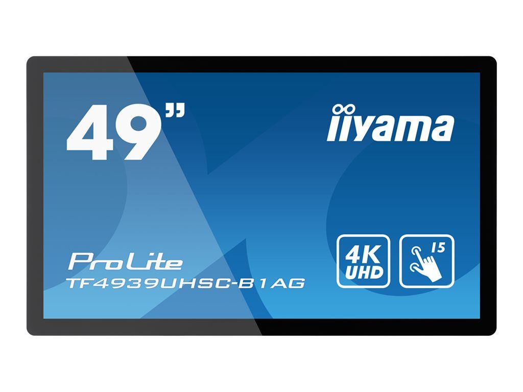 iiyama ProLite TF4939UHSC-B1AG - 49" écran LCD rétro-éclairé par LED - signalétique numérique interactive - avec écran tactile (multi-touches) - 4K UHD (2160p) 3840 x 2160 - noir mat