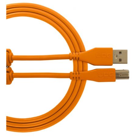 UDG U95003OR câble audio USB 2.0 A-B droit orange 3 mètres