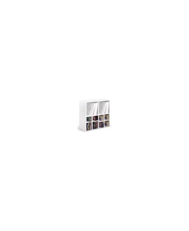 Zomo VS-Box 400 grand meuble de rangement pour vinyles & CD (noyer)