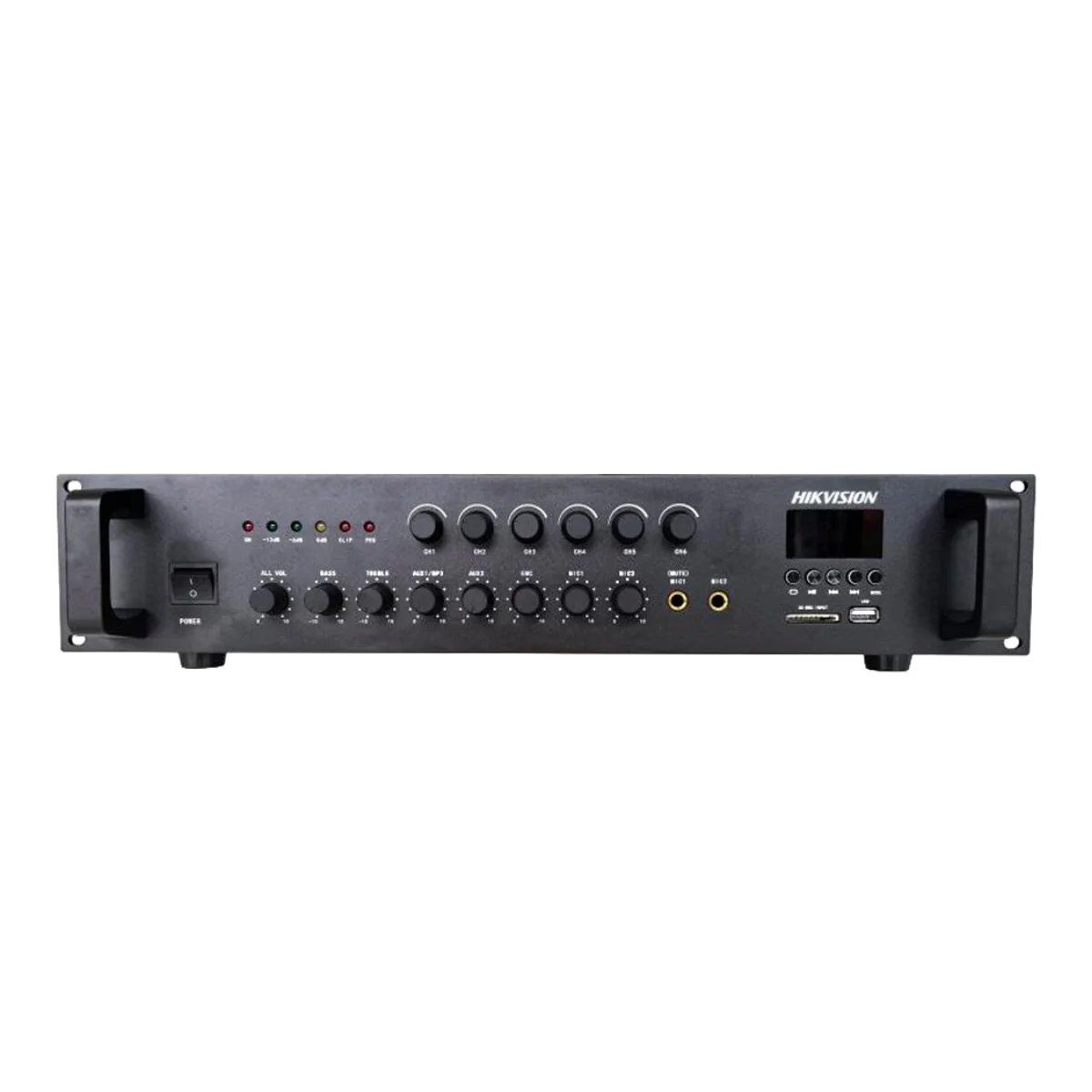 Amplificateur Analogique Hikvision 120W 6 zones Noir - DS-QAE0A120G1-VB6