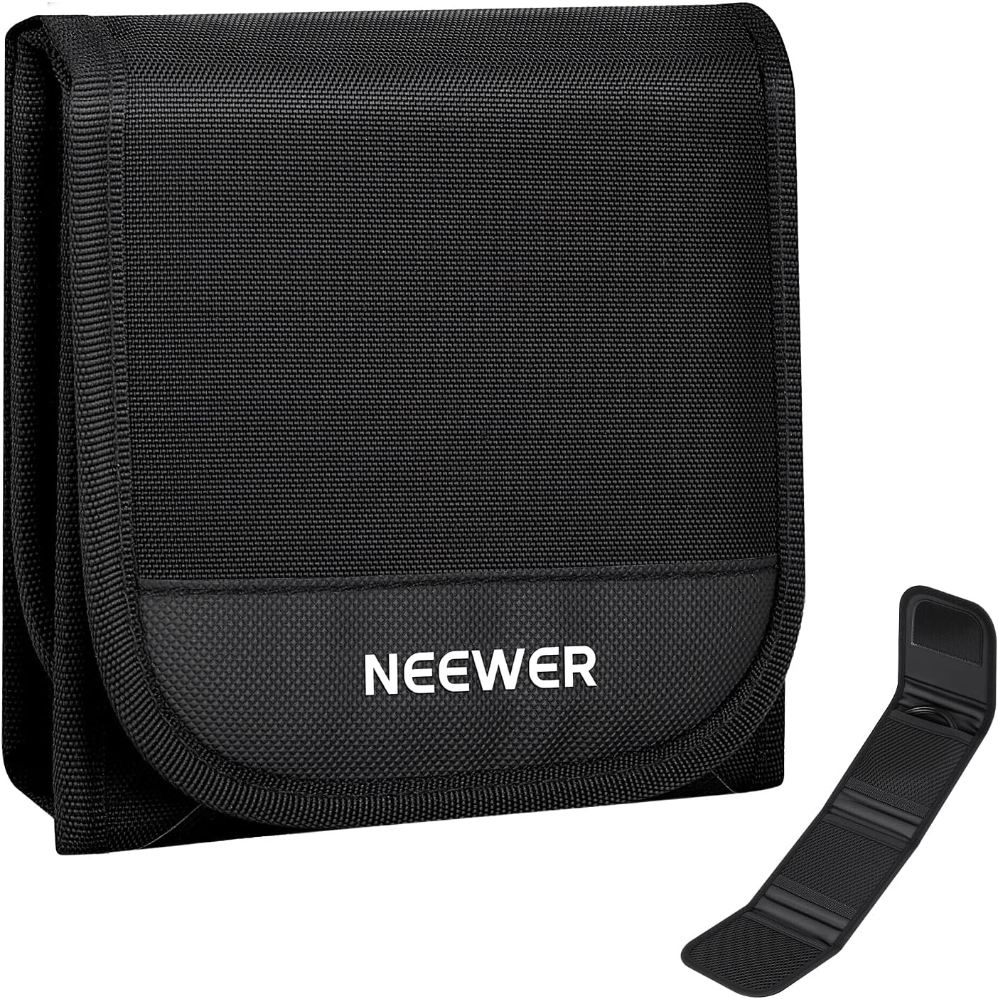 NEEWER Étui pour Filtres 82mm, Pochette de Transport et de Rangement Pliable en 3 Parties,Résistante aux éclaboussure,Pouvant Contenir jusqu'à 3 Filtres Ronds de 82mm pour Objectif Appareil Photo,PB15