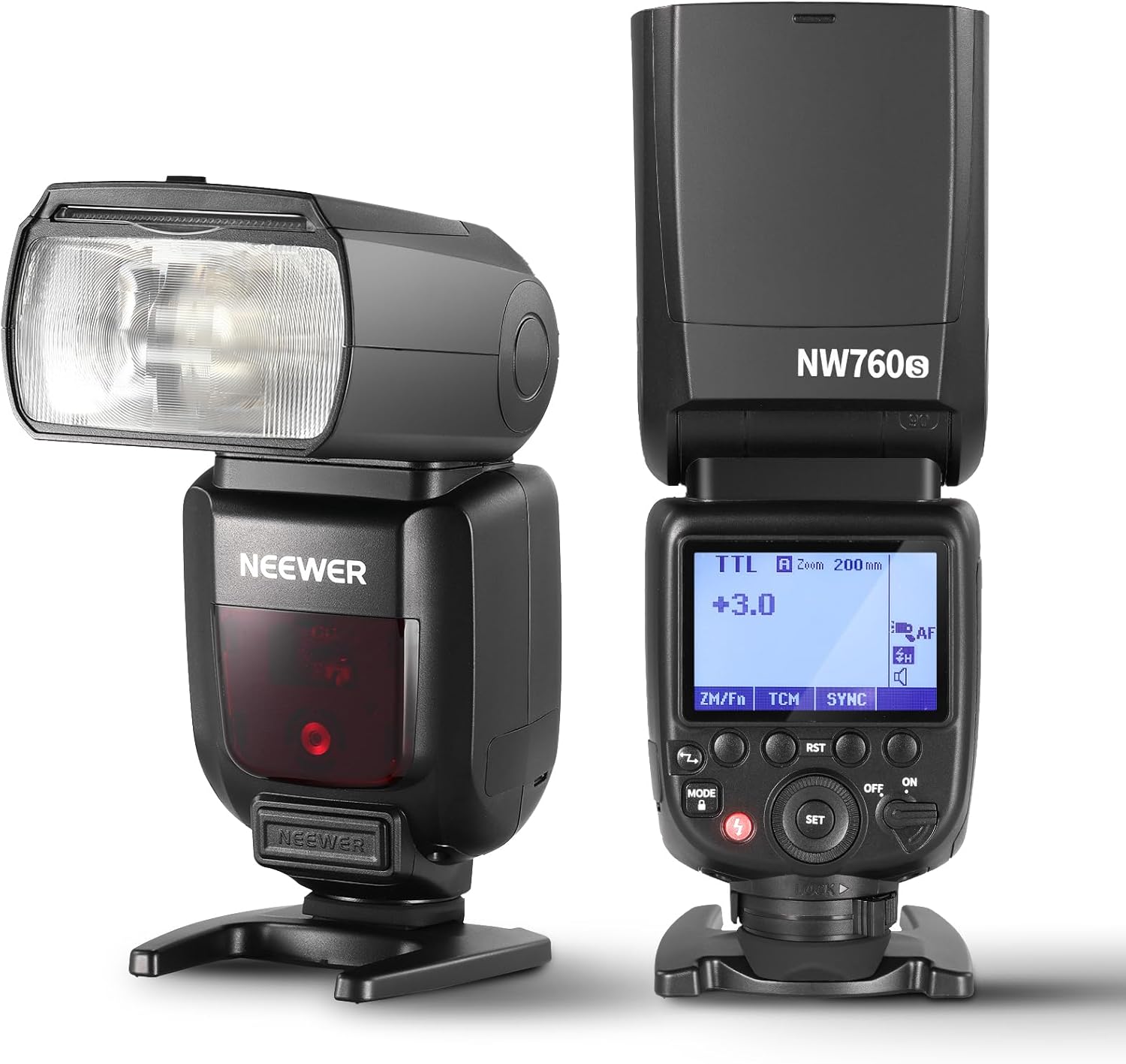NEEWER NW760-S Flash Speedlite TTL Compatible avec Sony DSLR Appareil Photo, Speedlight 76W GN60 2,4G 1/8000s HSS, Sélecteur TCM, 230 Flashs Pleine Puissance, 0,1-2,7s Recyclage Rapide