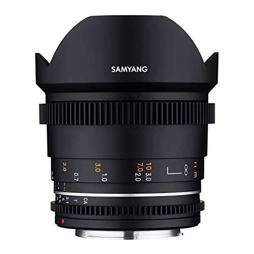 SAMYANG Objectif MF 14 mm T3,1 VDSLR MK2 Canon EF ? Objectif Ultra Grand Angle T3,1 pour Monture Canon EF Monture 14 mm, Follow Focus Couronne