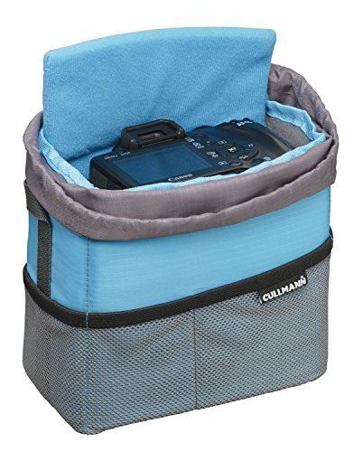 CULLMANN CAMERA CONTAINER Housse pour Caméra à objectif Taille P Cyan/Gris