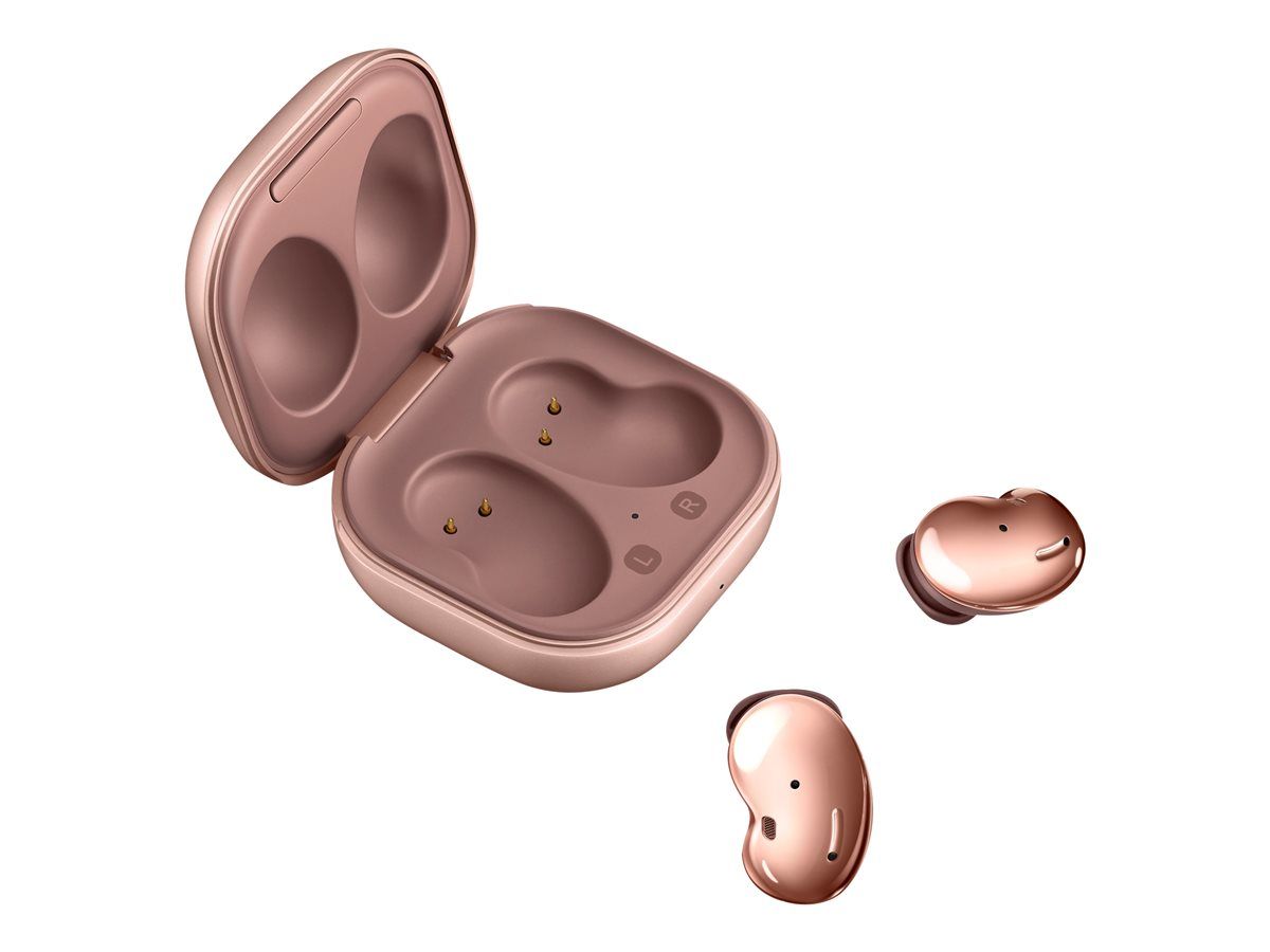 Samsung Galaxy Buds Live Mystic Bronze - Écouteurs intra-auriculaires Bluetooth avec suppresseur de bruit actif - rose
