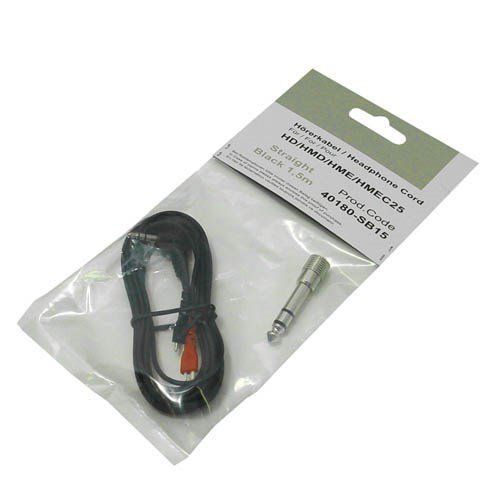 Cable HD25 Droit Noir 1M