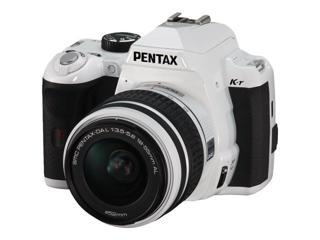 Appareil photo Reflex Pentax K-r + Objectif DA L 18-55 mm AL Appareil photo numérique - Reflex - 12.4 MP - APS-C - 720 p - 3x zoom optique objectif DA L 18-55 mm AL - IrDA - blanc