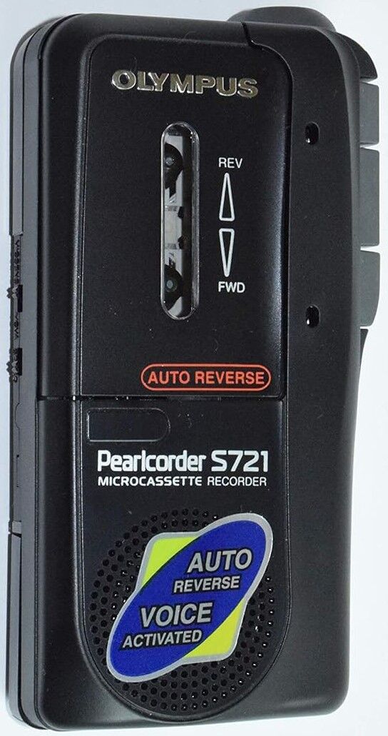 Olympus Pearlcorder S721 - (Auto-reverse) - Dictaphone à microcassette - noir