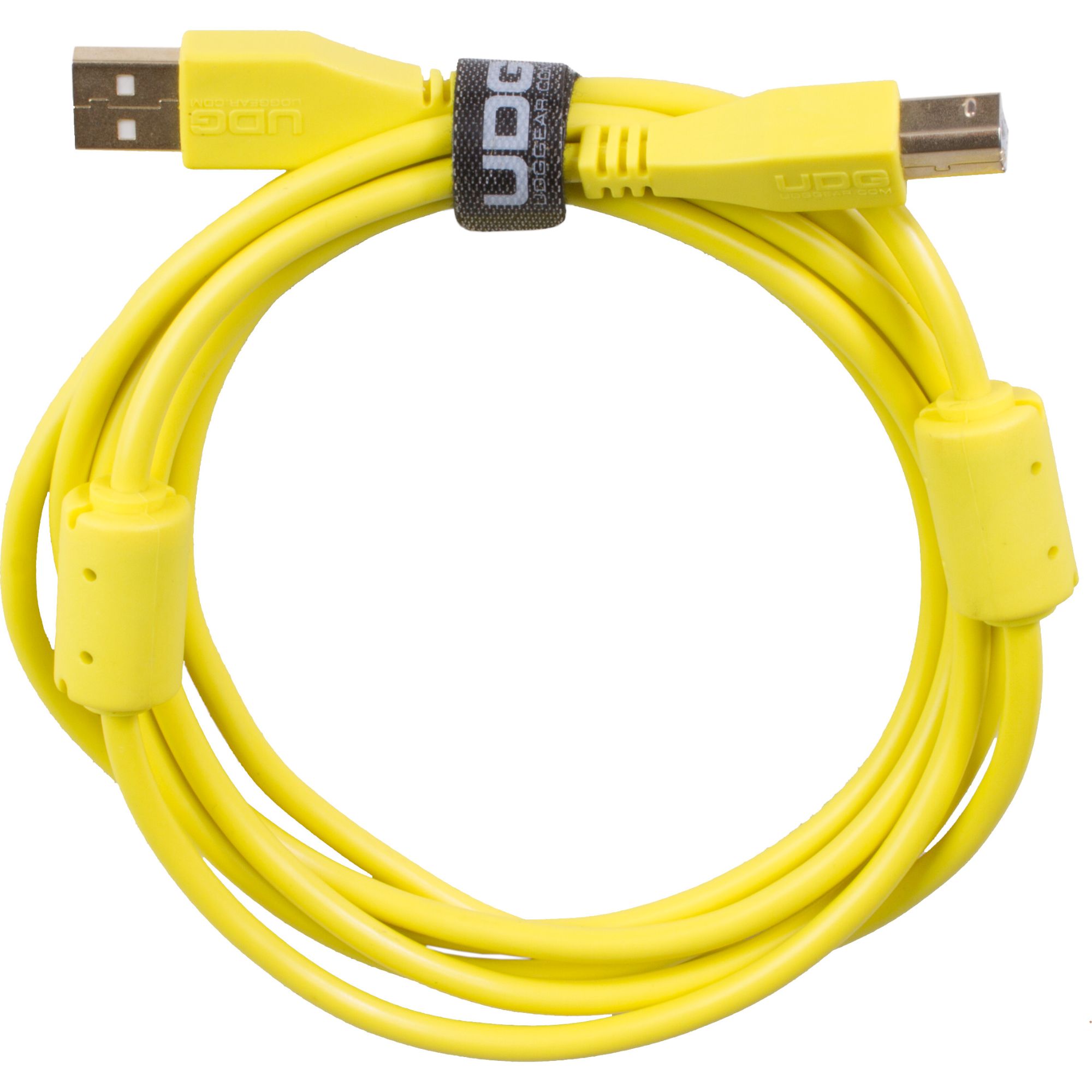 UDG U95003YL câble audio USB 2.0 A-B droit jaune 3 mètres