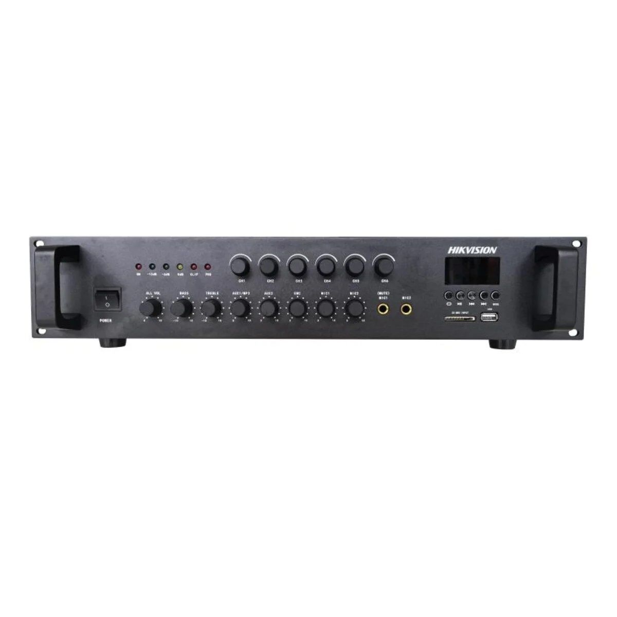 Amplificateur analogique Hikvision DS-QAE0A240G1-VB6 240W 6 zones Noir