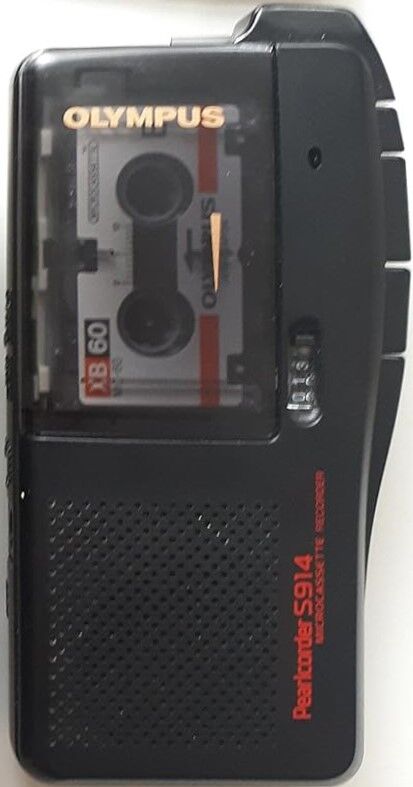 Olympus Pearlcorder S914 - Dictaphone à microcassette - noir