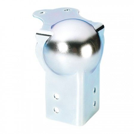 Adam Hall - Coin boule grand modèle & renfort d'angle pour 80 mm - 1.5 mm - Zinc