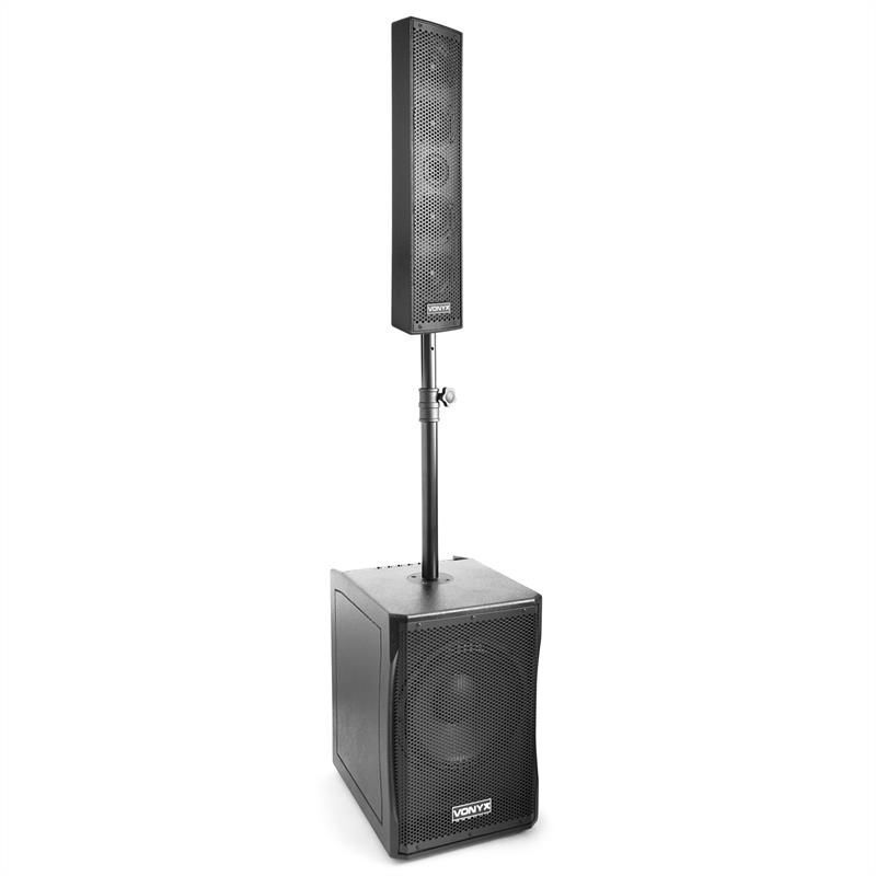 Vonyx VX1200 Système d'enceintes sono 2 voies 750W subwoofer 12' MIC XLR AUX