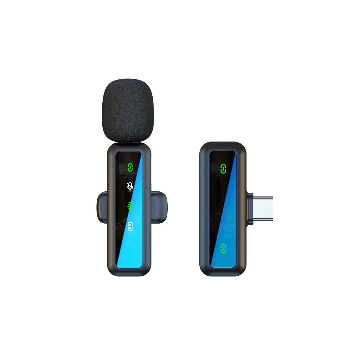 Microphone Lavalier Sans Fil Type-C - Micro Condensateur Omnidirectionnel à Clipser pour Streaming & Enregistrement