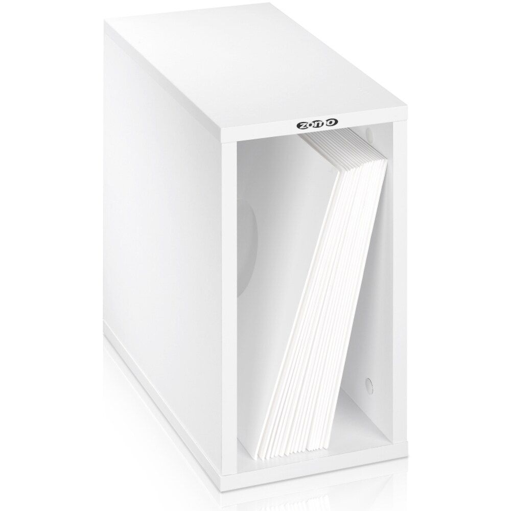 Zomo VS-Box 50 meuble de rangement pour vinyles blanc