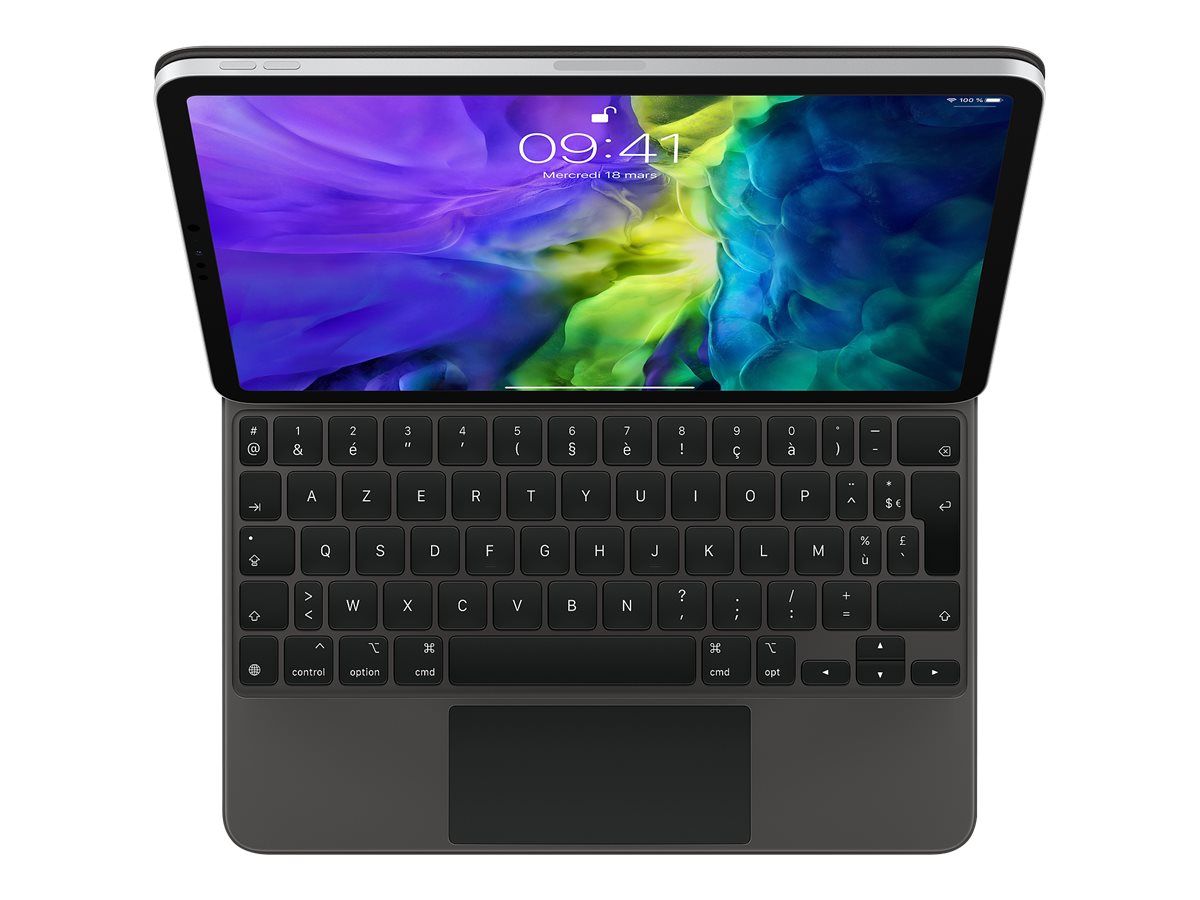 Apple Magic Keyboard - Clavier et étui - avec trackpad - rétroéclairé - Apple Smart connector - AZERTY - Français - pour 10.9-inch iPad Air (4th generation, 5th generation); 11-inch iPad Air (M2, M3); 11-inch iPad Pro (1st generation, 2nd...