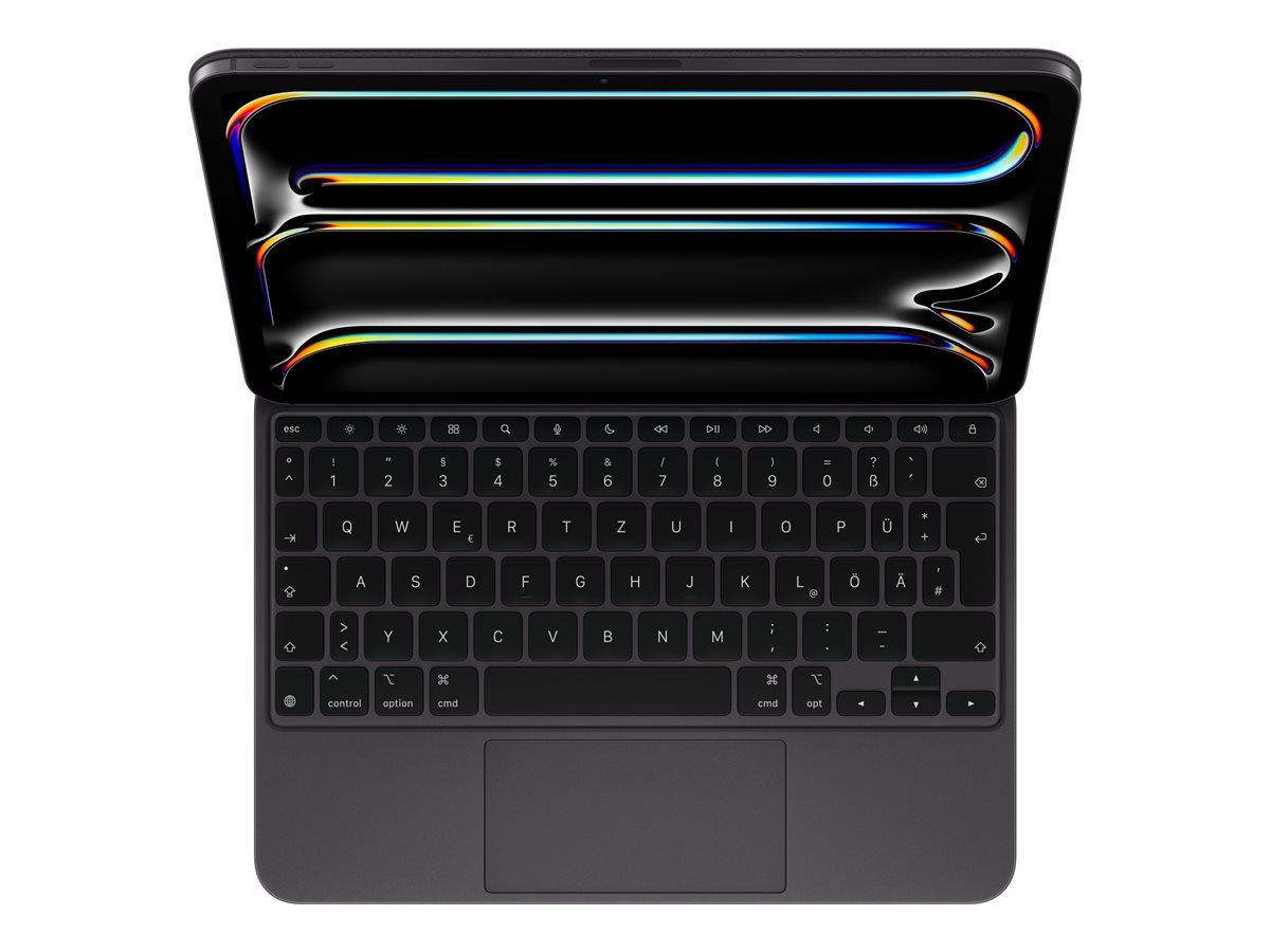 Apple Magic Keyboard - Clavier et étui - avec trackpad - rétroéclairé - Apple Smart connector - QWERTZ - Allemand - noir - pour 11-inch iPad Pro (M4)