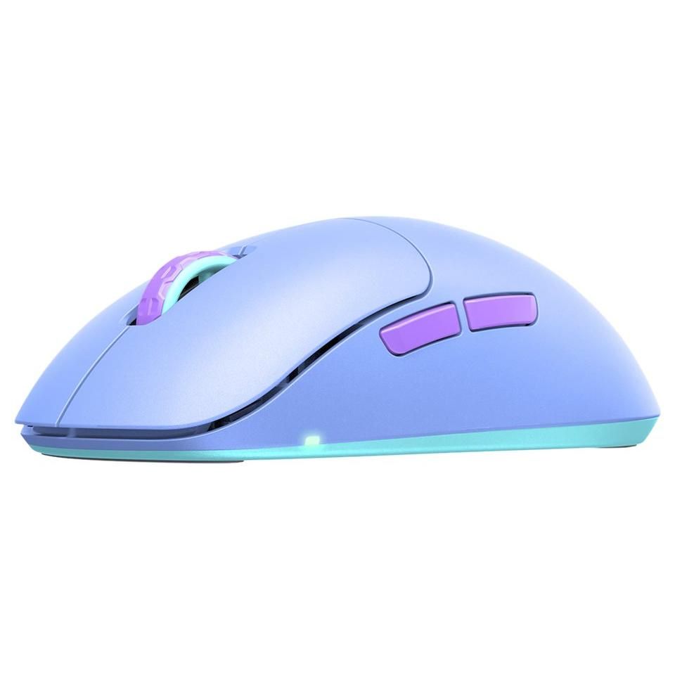 Xtrfy M8 - Souris - optique - 5 boutons - sans fil - 2.4 GHz - récepteur sans fil USB - violet givré