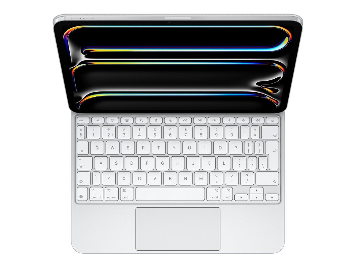 Apple Magic Keyboard - Clavier et étui - avec trackpad - rétroéclairé - Apple Smart connector - QWERTY - Hollandais - blanc
