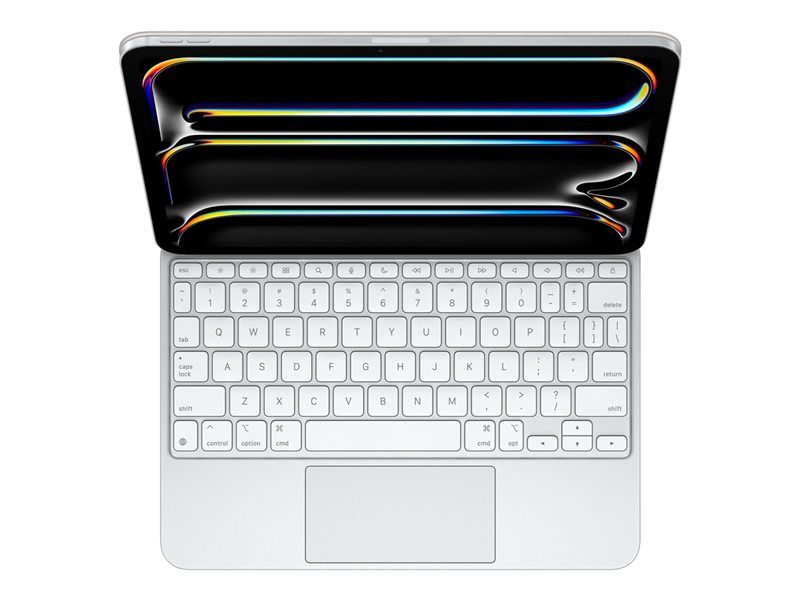 Apple Magic Keyboard - Clavier et étui - avec trackpad - rétroéclairé - Apple Smart connector - QWERTY - US - blanc