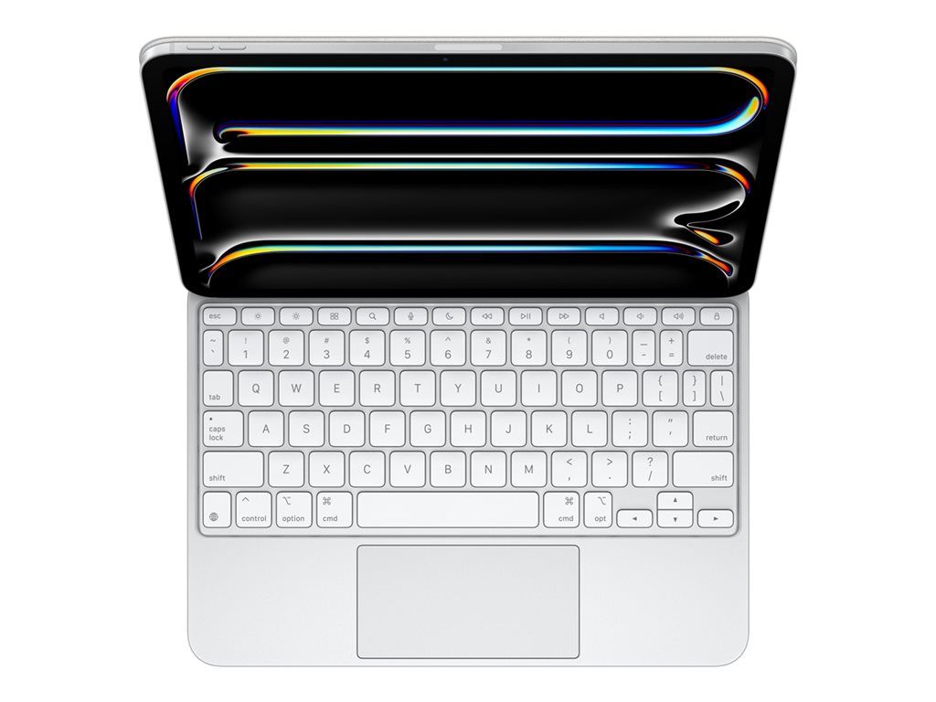 Apple Magic Keyboard - Clavier et étui - avec trackpad - rétroéclairé - Apple Smart connector - blanc